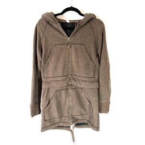 Lululemon Long & Short of It Hooded Convertible Cropped/Long Jacket Women's 4